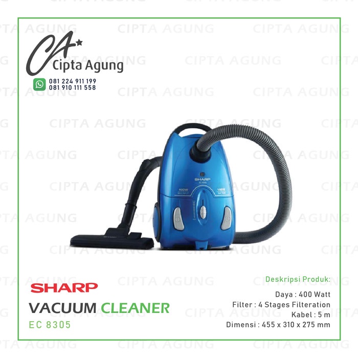 VACUUM CLEANER SHARP EC-8305 B/P