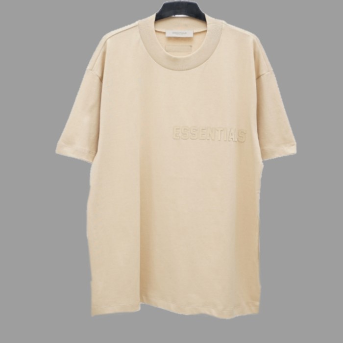 TSHIRT ESSENTIALS FEAR OF GOD SAND ORIGINAL KAOS PRIA WANITA BRANDED - S