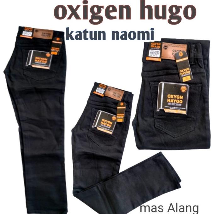 Celana Bahan Katun Naomi Oxigen Hugo Celana Panjang Pria Dewasa Baru|Ready