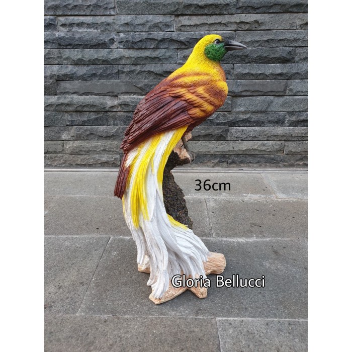 Tracy Patung Pajangan Cendrawasih Miniatur Bird