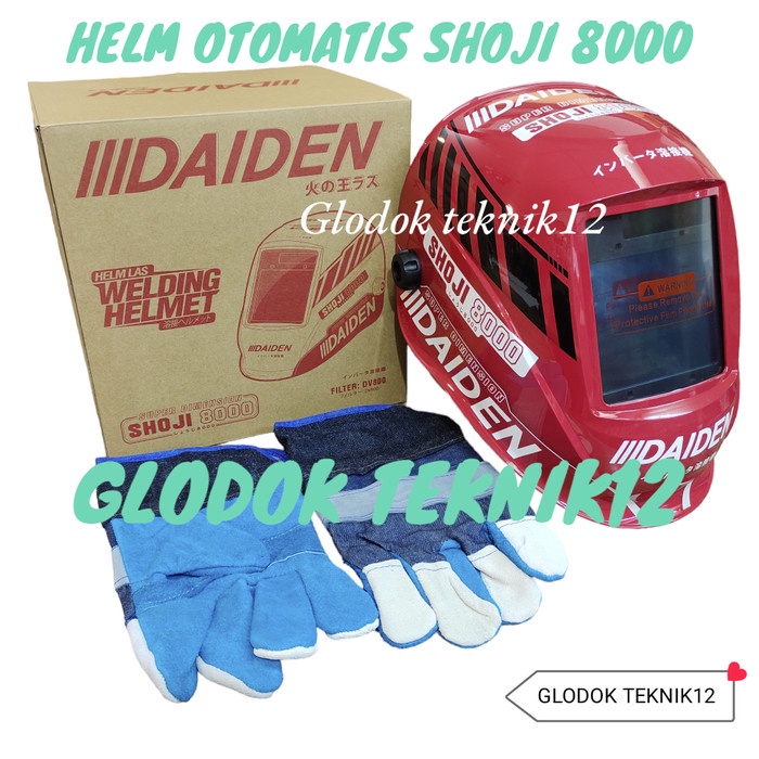 Helm Las Daiden Shoji 8000 / Topeng Las / Auto Dark Daiden Shoji 8000