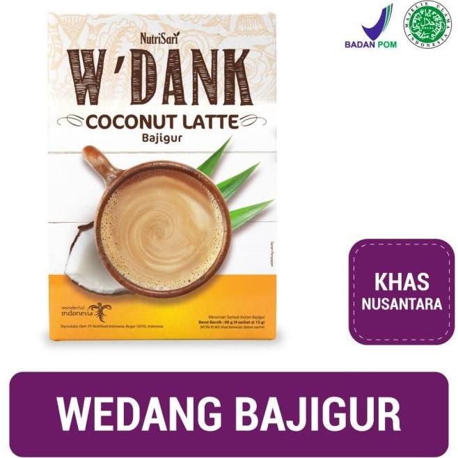 

Nutrisari W'Dank Bajigur Coconut Latte Isi 4 Sachet