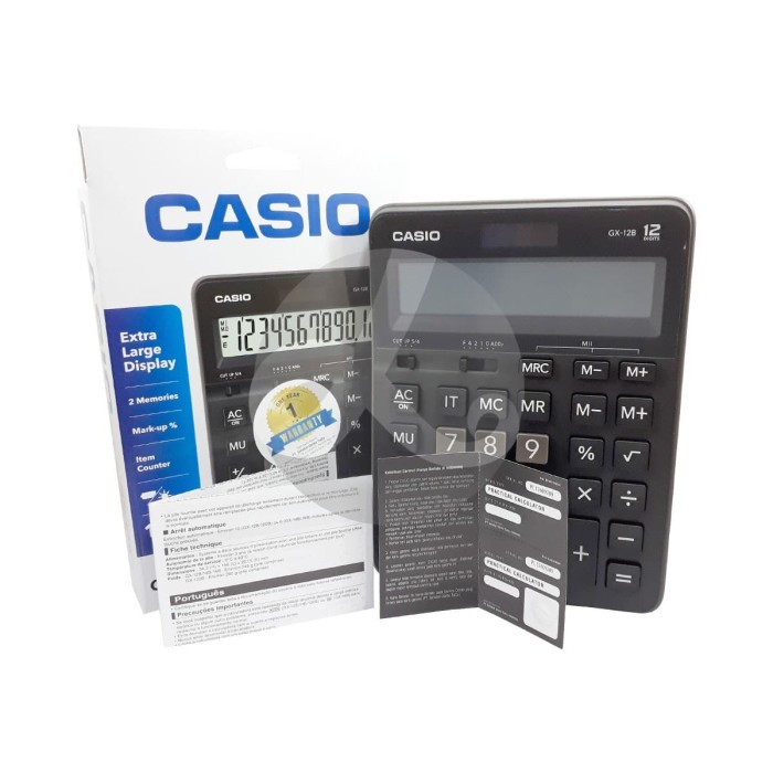

Calculator Kalkulator CASIO GX-12B GX 12B Dekstop Calculator Original