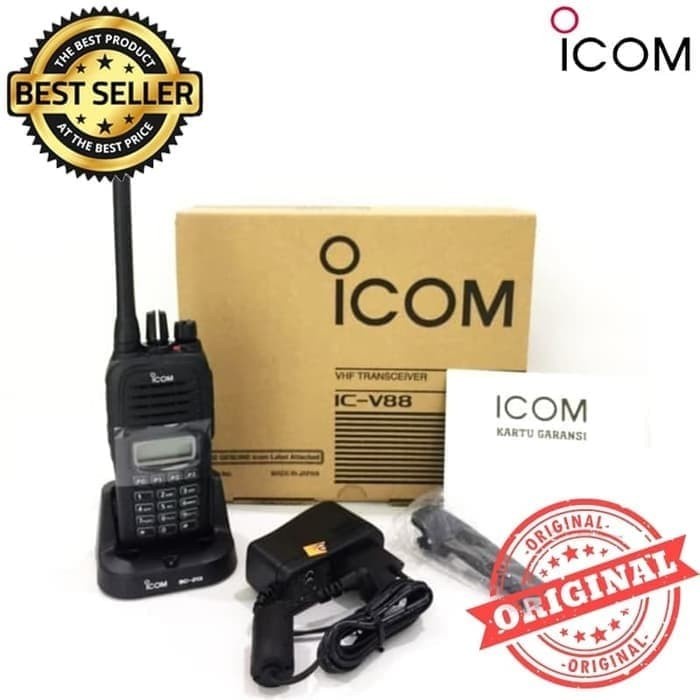 New Ht Walkie Talkie Icom Ic- V88 V 88 Vhf 136-174 Mhz Handy Talky