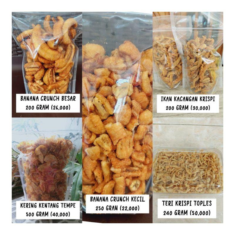 

Lauk Kering / Cemilan Kering (Ikan kacangan krispi)