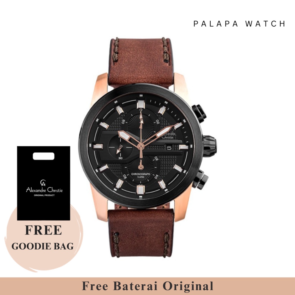 Jam Tangan Pria Alexandre Christie Ac 6562 / Ac 6270 Leather