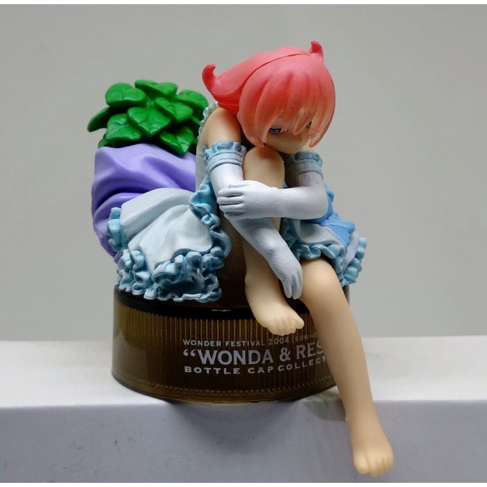 wanda & reset bottle cap figure collection wonder festival 2004 rare telorayampuyuh