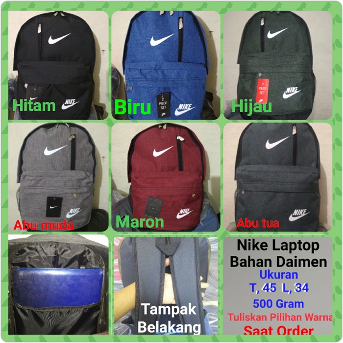 tas Tas Ransel Nike, Adidas, Convers, Sekolah, Kuliah, Pria, Wanita.(P7A0) tas pria tas punggung gra