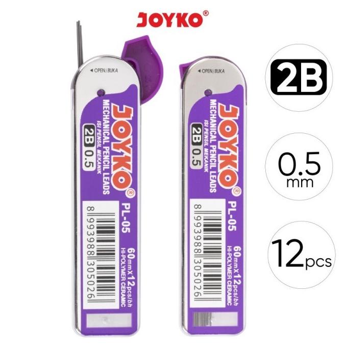 

Pencil Lead / Isi Pensil Mekanik Joyko Pl-05 / 2B / 0.5 Mm Kode 440