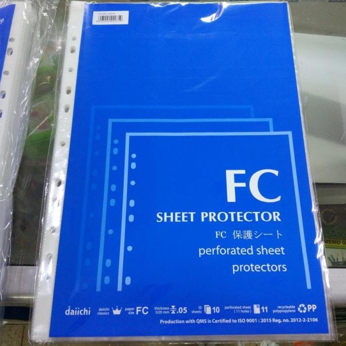 

Pp Pocket A4 F4 Daiichi / Sheet Protector A4 / Folio Daichi Kode 677