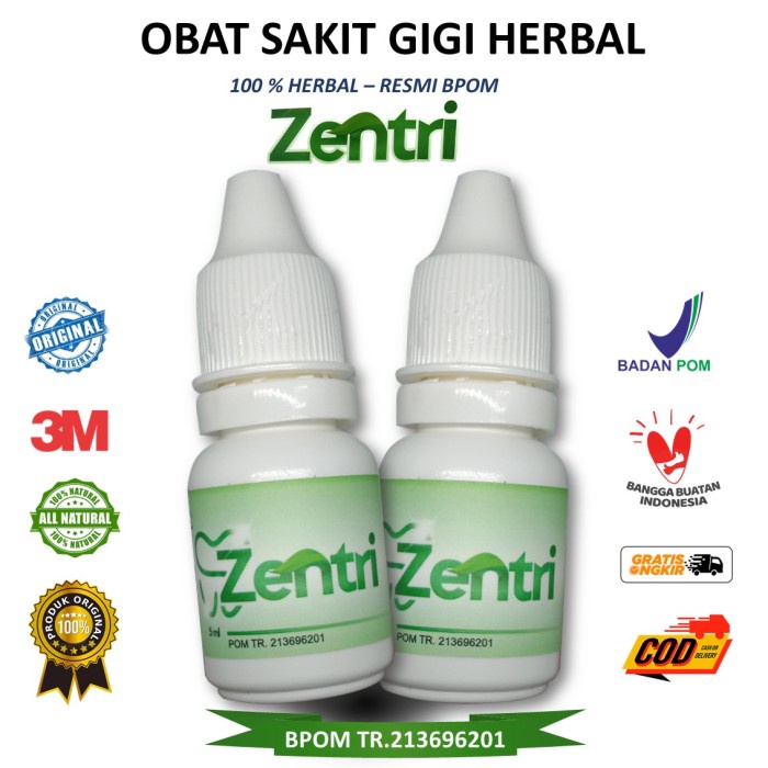 Murah Obat Sakit Gigi Ampuh zentri 10ml