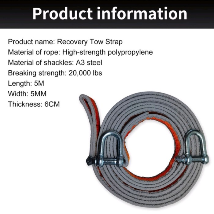 tali derek heavy duty towing rope 20000lbs cintavera.shop