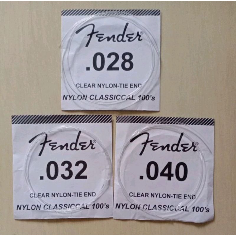 Senar Gitar Fender Eceran Nilon  No 123