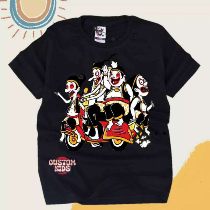 baju atasan kaos anak KARAKTER WAYANG