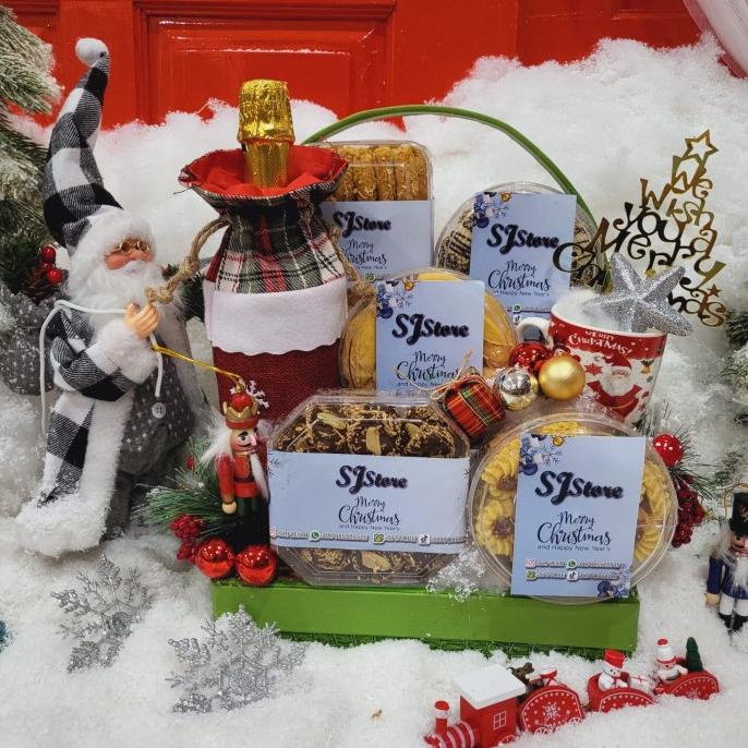 

Paket Dekorasi Hampers Natal Christmas Parcel Hadiah Kue Kering 460