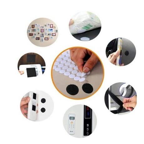 

Promo 100 Pairs/Lot Dots Waterproof Round Velcro Home Gadget Magic Sticker