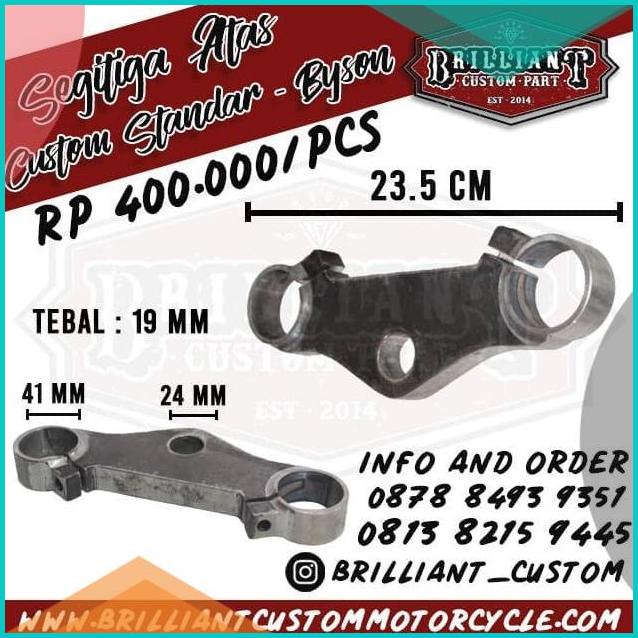 Segitiga atas Custom Polos untuk Yamaha Byson 20JVLZ3 perkakas Z