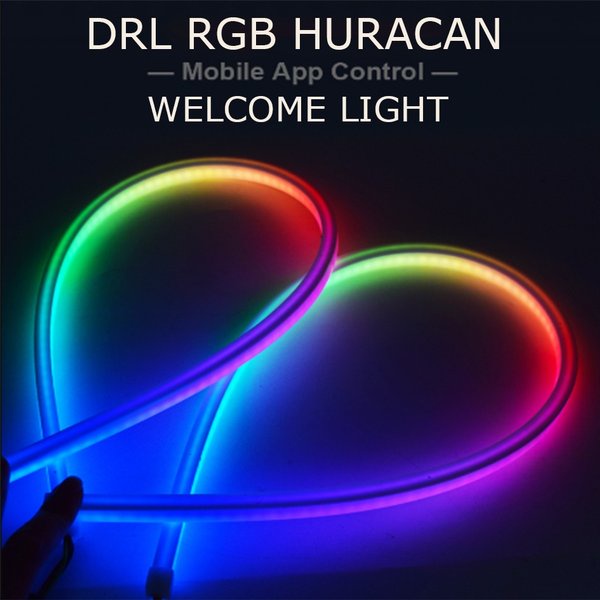 LAMPU DRL RGB AES HURACAN SOFTLED 60 CM MERK AES DAY RUNNING LIGHT MERK AES SKU-2667