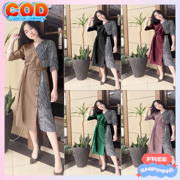 Dris Wsnita Baju Pakian Natalan Dres Dewasa Ke Gereja Pakean Mini Dreas Prempuan Selutut Kondangan C