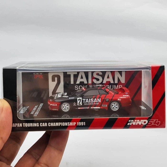 FLASH SALE INNO64 INNO NISSAN SKYLINE GT-R (R32) #2 TEAM TAISAN JTC 1991 TERLARIS