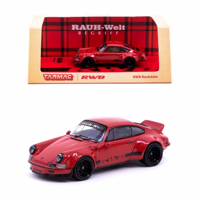HOT SALE TARMAC WORKS PORSCHE RWB BACKDATE RED 1/64 TERBARU