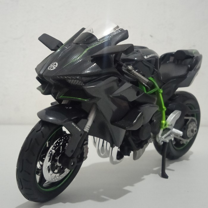 PROMO MINIATUR MOTOR NINJA H2R MAINAN ANAK DIECAST MOTOR NINJA H2 R MAISTO TERLARIS
