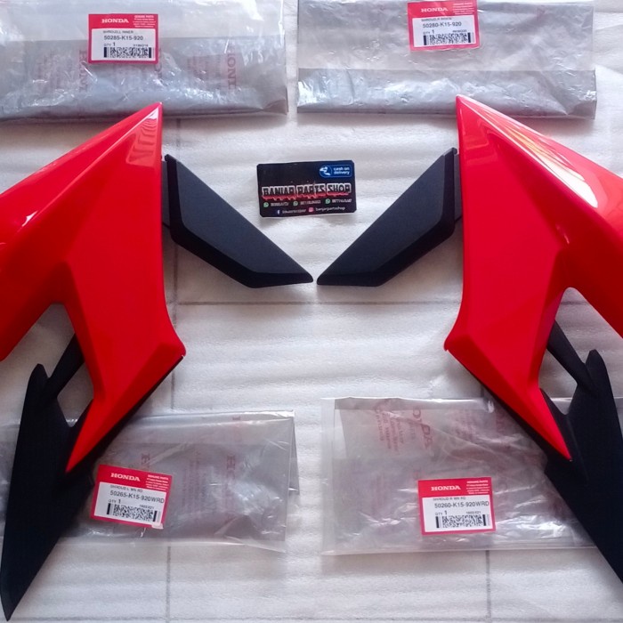 shroud cb150r led merah sayap tangki cb150r merah cover tangki cb150r
