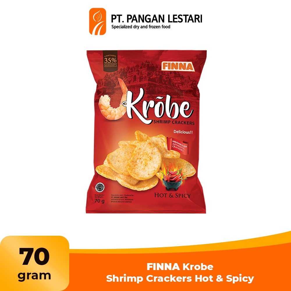 

FINNA Krobe Snack Kerupuk Udang Rasa Hot & Spicy