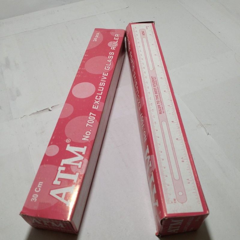 

penggaris plastik ATM isi 24pcs