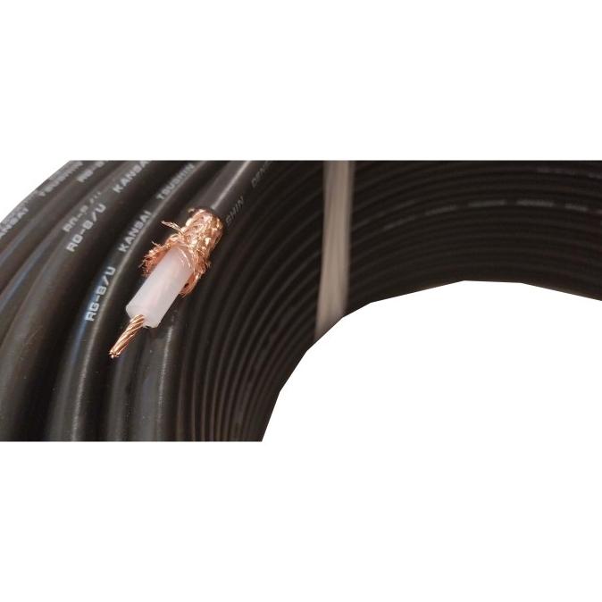 Kansai Kabel Coaxial Rg8 Serabut Full Tembaga Meteran Cable Ssb Antena Kode 1271