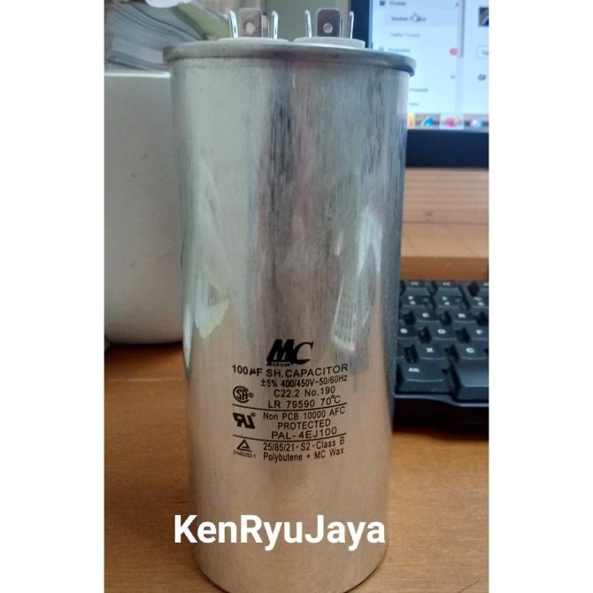 Kapasitor (Capacitor) Running 100Uf 450 Vac Mc
