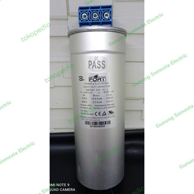 Capacitor 10 Kvar 415V Tmpdsy-415-10-3 Kapasitor Bank Fort 10Kvar 415V