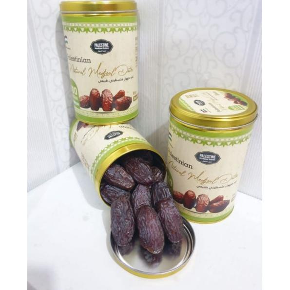 

kurma medjool palestine jumbo kemasan kaleng 1kg Shopee