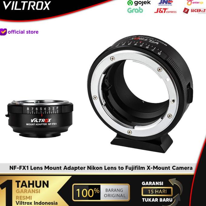 New Viltrox Nf-Fx1 Lens Mount Adapter Lens To Fujifilm X-Mount Stok Terbatas