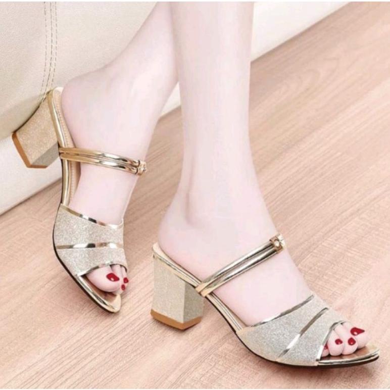 Terbaik Igb Shoes - Sepatu Heels Hak Tahu Sandal Wanita Chuky Heels Sendal Wanita Hak Tahu Kekinian 