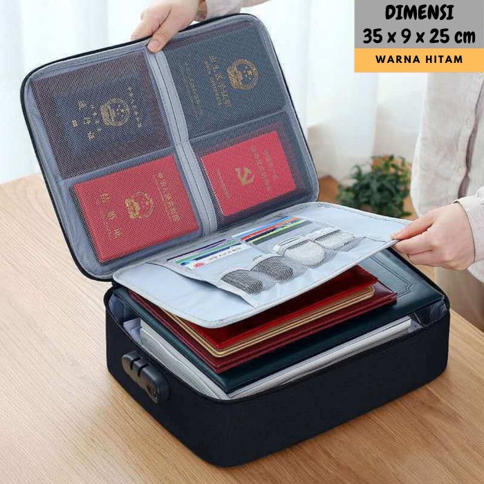 

Promo Document Storage Bag - Tas Koper Penyimpanan Dokumen Pasport File Map