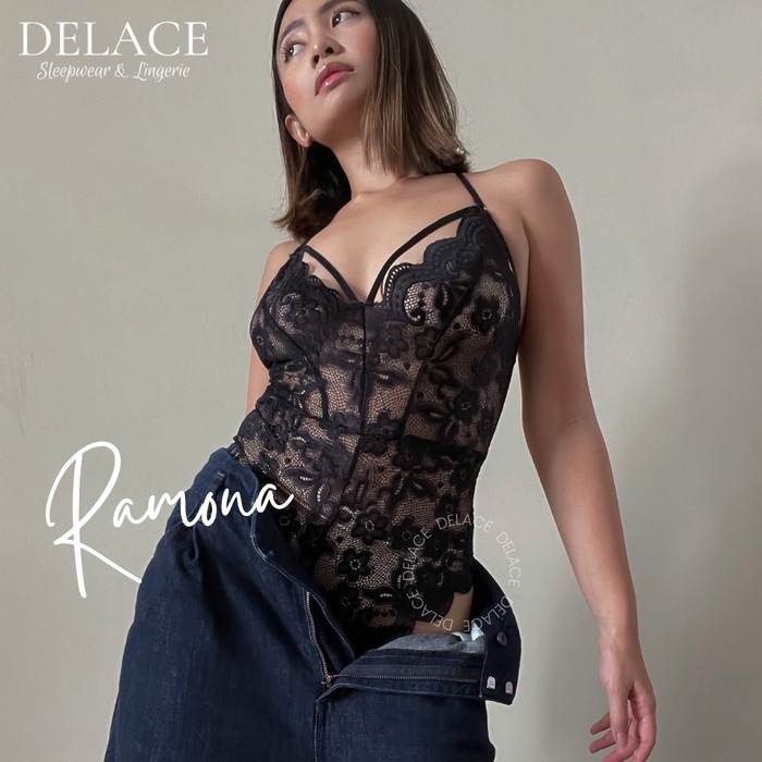 RAMONA DELACE SEXY BODYSUIT BODY SUIT LACE PREMIUM