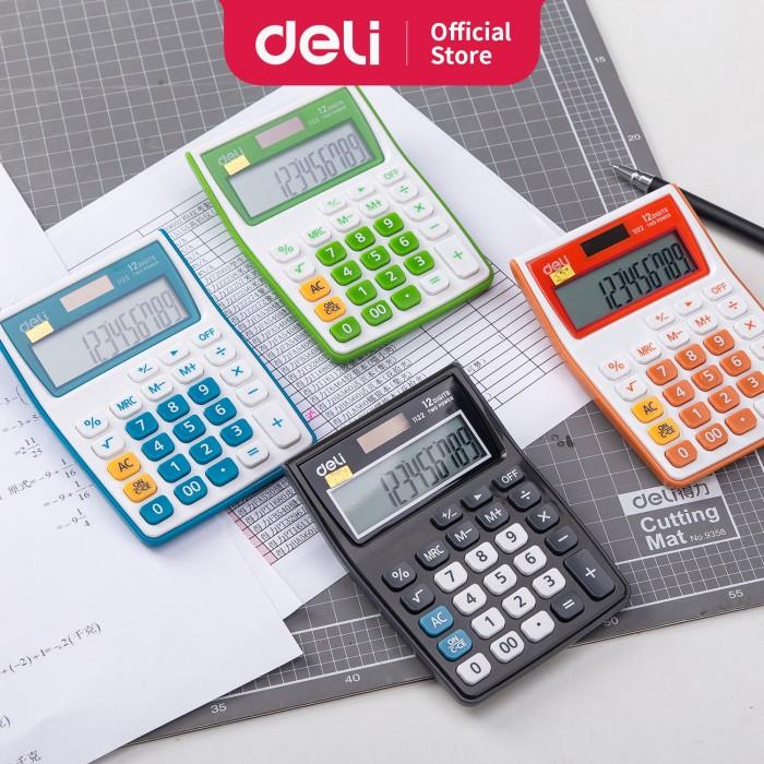 

TERLARIS - DELI CALCULATOR 12-DIGIT [E1122] - KALKULATOR KANTOR 12 DIGIT