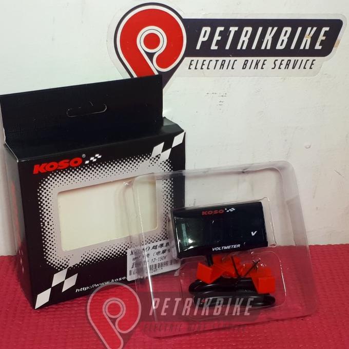 PROMO VOLT METER KOSO SEPEDA LISTRIK MOTOR LISTRIKII PETRIKBIKE #ORIGINAL