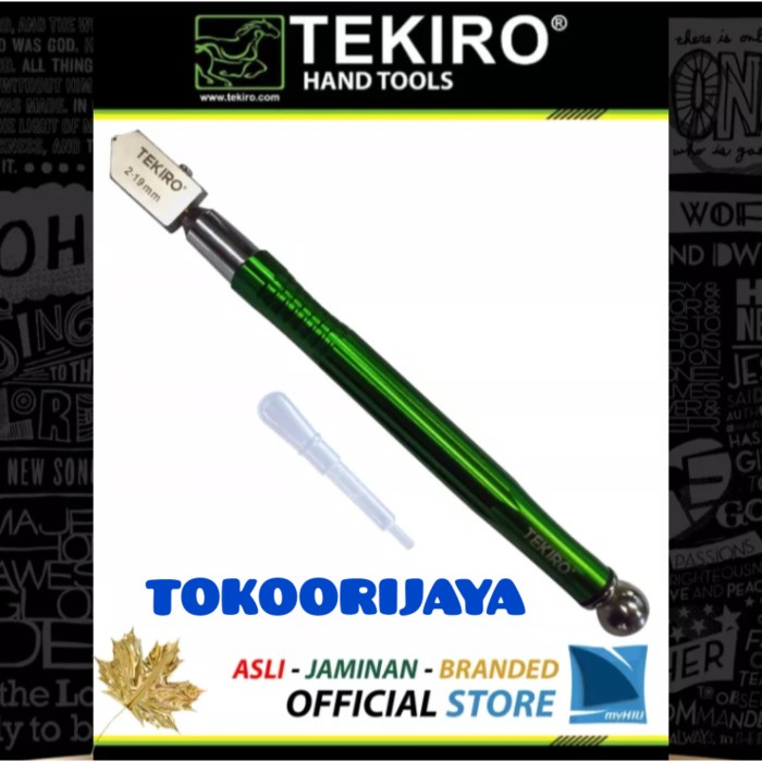 

Promo Pisau Pemotong Kaca Tekiro / Glass Cutter Tekiro Terbaru