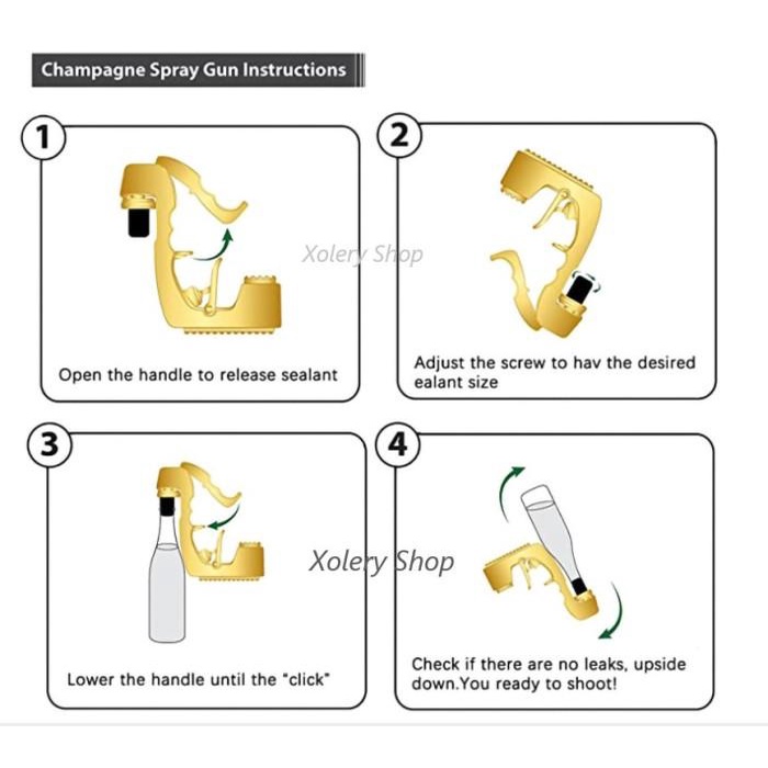 

TERLARIS - BEER GUN SHOOTER BUBBLY BLASTER METAL CHAMPAGNE FOR PARTY / BIRTHDAY