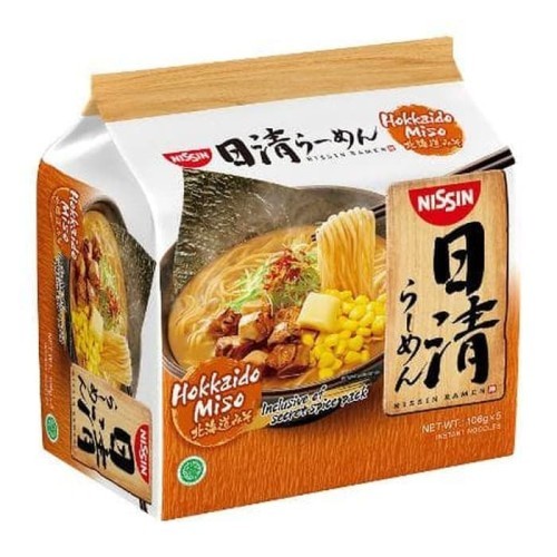 

Terjangkau Nissin Instant Japanese Ramen Hokkaido Miso 5 X 106 Gram