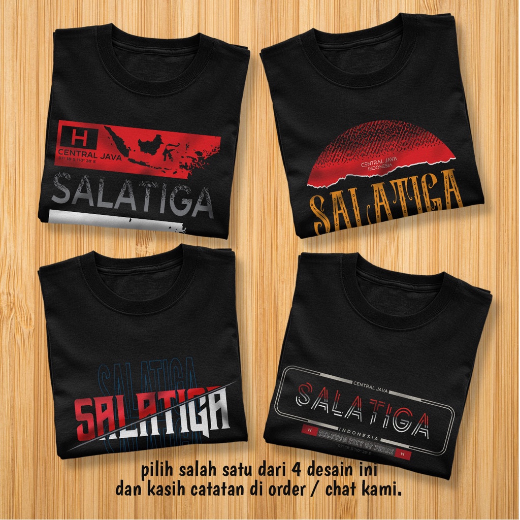 Kaos Distro SALATIGA Premium - 4 DESAIN SALATIGA BEBAS PILIH - XSLT2