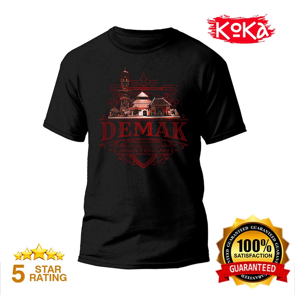 T-Shirt Distro Premium MASJID AGUNG  Kaos Khas DEMAK - DMK6