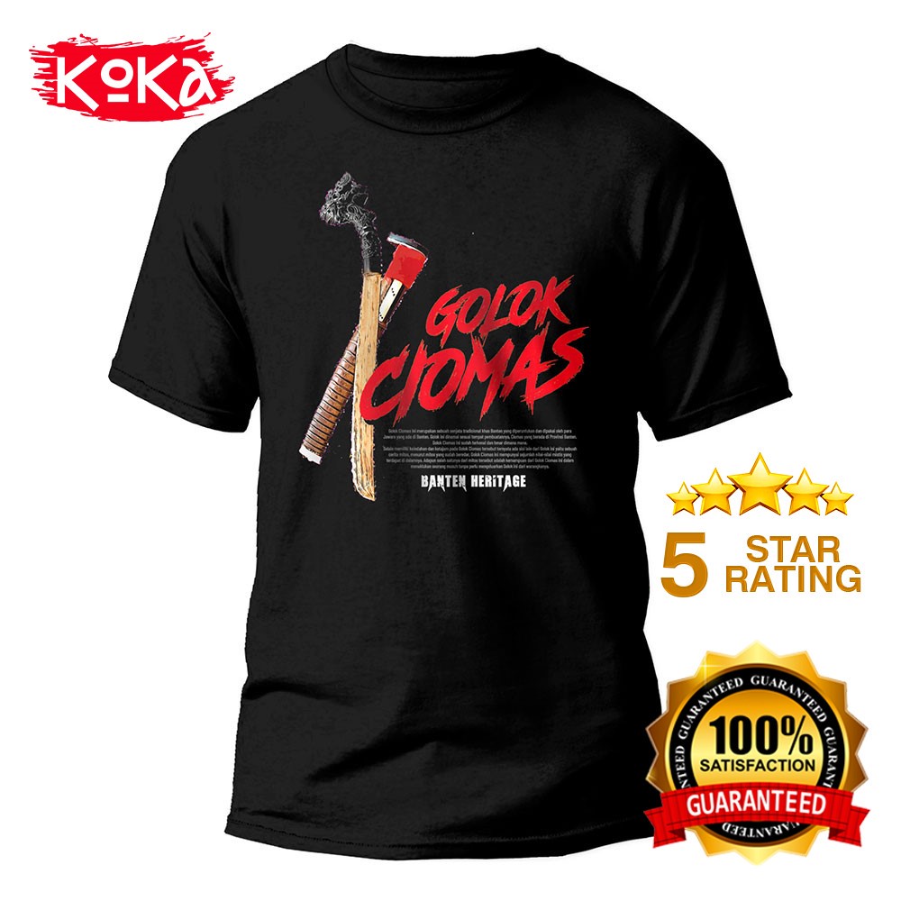 T-Shirt Distro Premium - GOLOK CIOMAS - Kaos Khas SERANG - SRG5