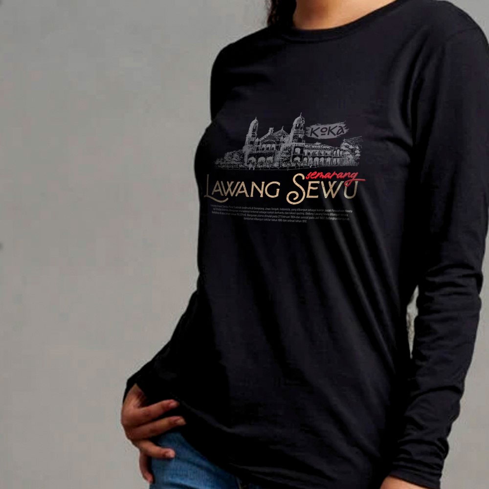 QH T-Shirt Distro Premium - LAWANG SEWU - Kaos Khas Semarang - SMG2