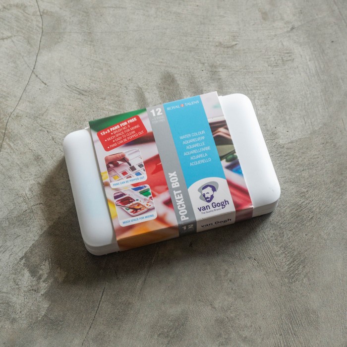 

Van Gogh Water Colour Pocket Box 12+3 Pans
