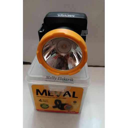 Senter kepala/headlamp Meval 20 Watt warm white