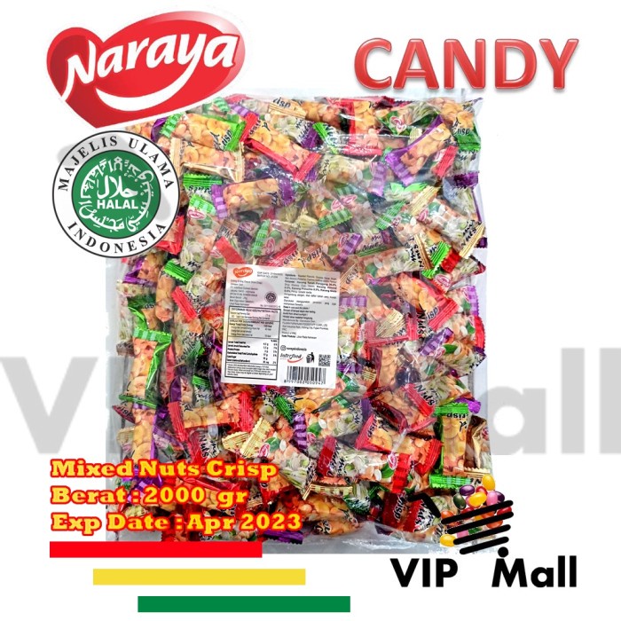 

VIP MALL NARAYA MIXED NUTS CRISP 2000GR - TENGTENG KACANG /TEN TENG