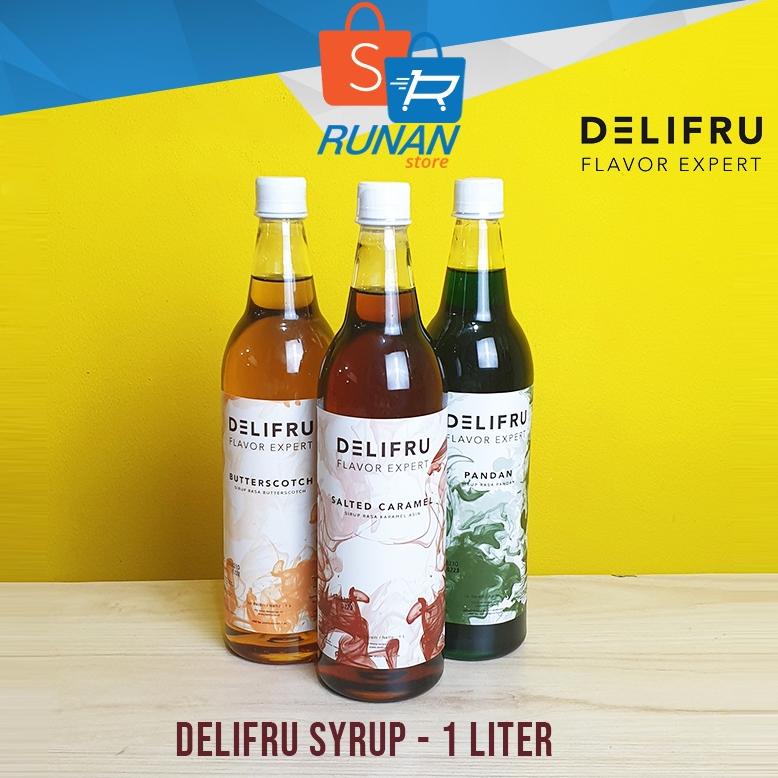 

Sirup Delifru 1L Rasa Butterscotch Salted Caramel Pandan Syrup 1000ml